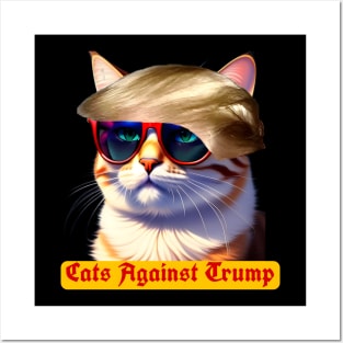 Cats Against Trump Posters and Art